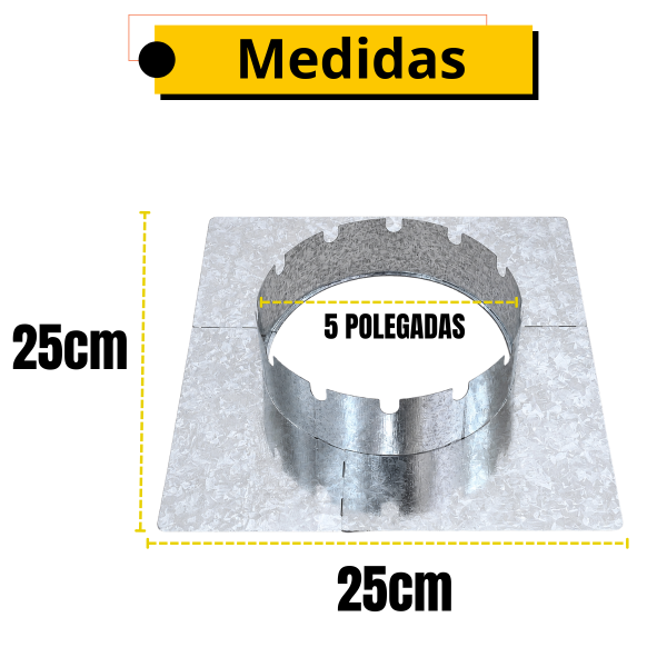 ADAPTADOR GALVANIZADO PARA TUBO 5 25x25
