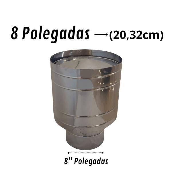 CHAPEU CANHAO INOX 304 8 8
