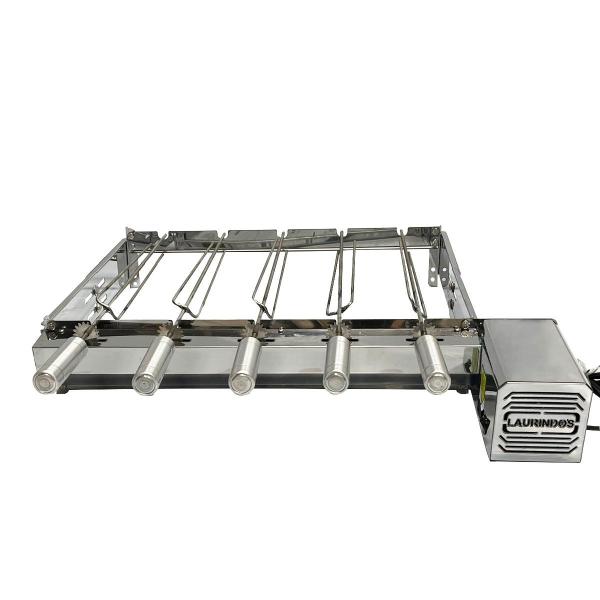 GIRATORIO BAIXO 5 ESPETO CURTO DIREITO INOX C