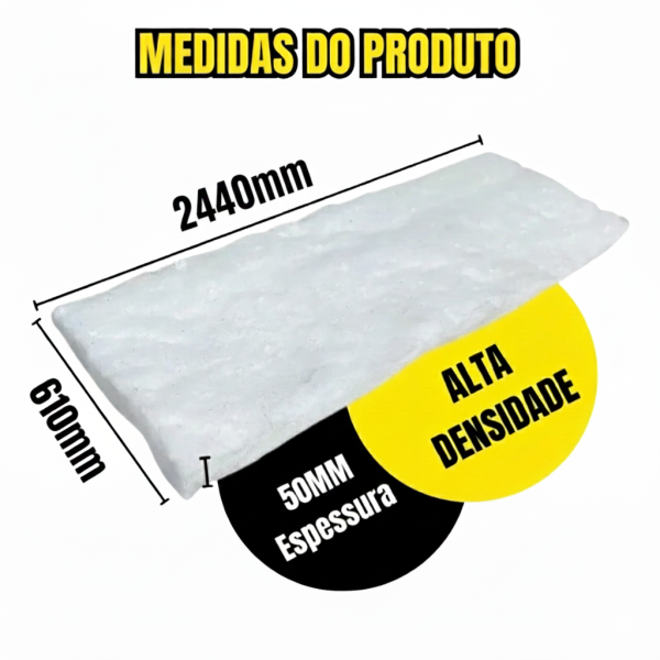 MANTA CERAMICA ROLO 50X610X2440 BRANCO 2,44mt