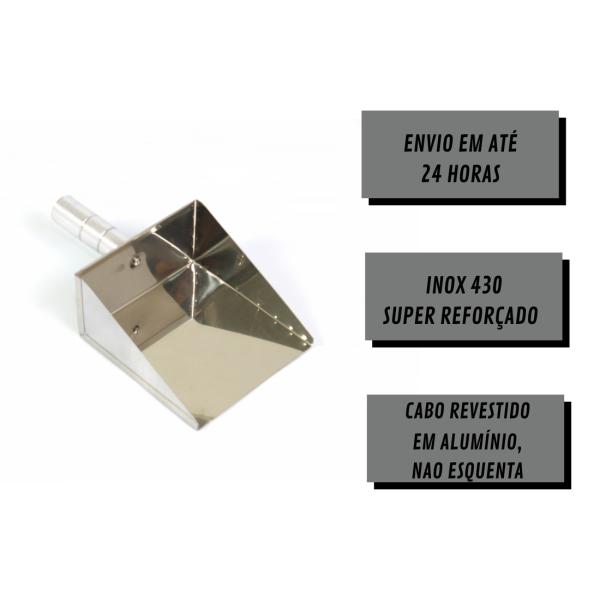 PA DE CINZA INOX PARA LIMPEZA INOX 430 10X28X16