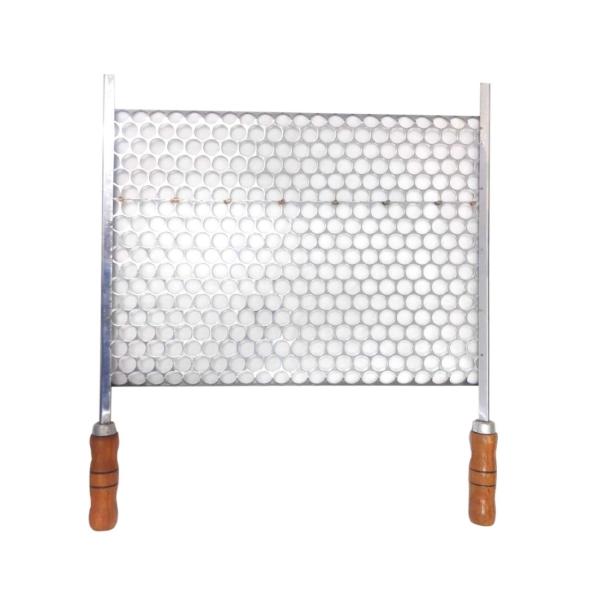 GRELHA MOEDA ECONOMICA COM PONTEIRA 40 X 36 INOX 40X36