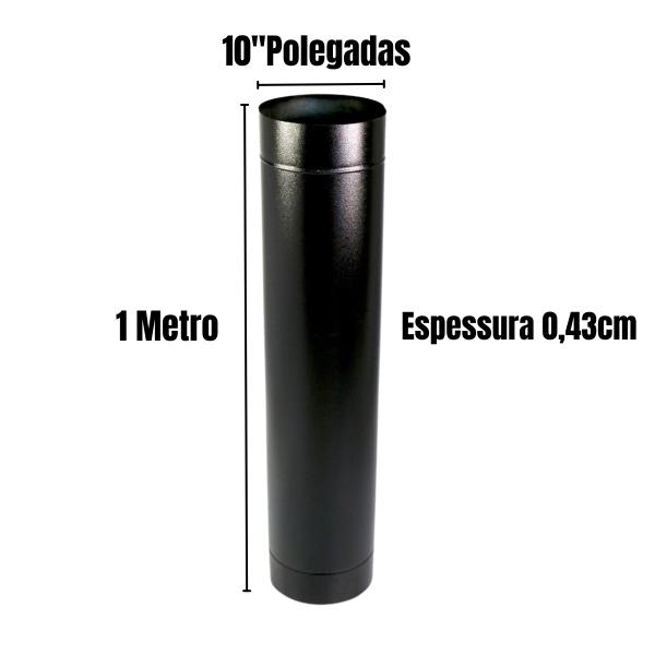TUBO PRETO 1 METRO 10 10