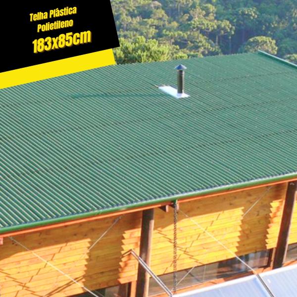TELHA PLASTICA 183 VERDE 183x85