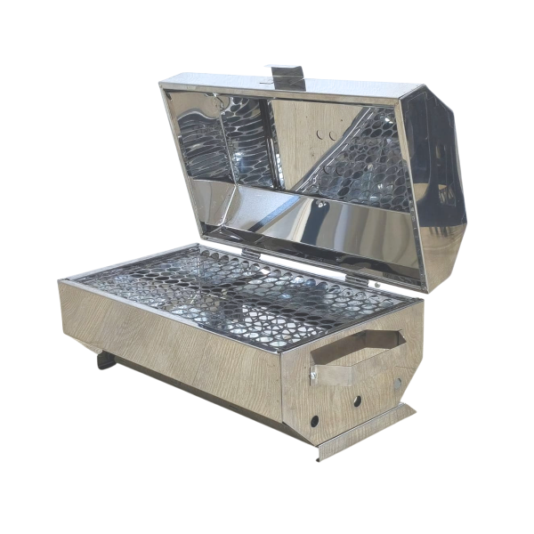 CHURRASQUEIRA INOX BAFO DE MESA 45CM