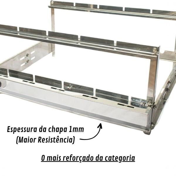 GIRATORIO 7 ESPETO CURTO DIREITO INOX C