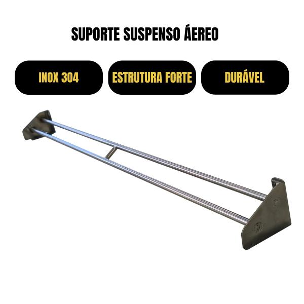 SUPORTE PRADO SUSPENSO 50 CM INOX