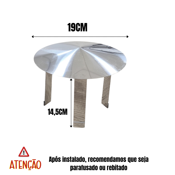 CHAPEU CHINES INOX 430 4/6 4/6