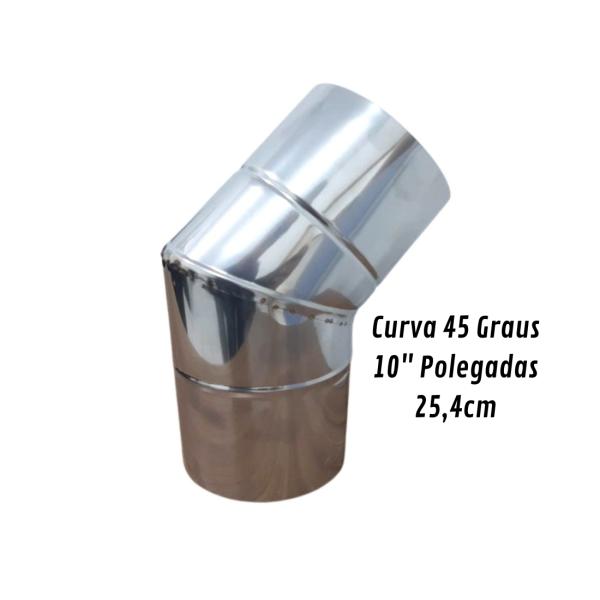 CURVA 45 INOX 430 10 10