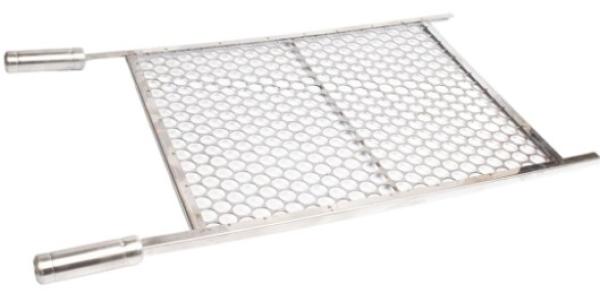 GRELHA MOEDA COM PONTEIRA 60 X 50 INOX 60X50