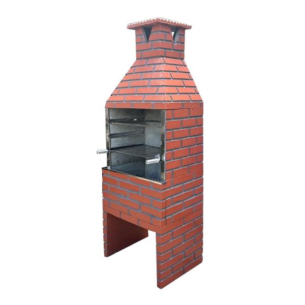 CHURRASQUEIRA TIJOLINHO RUSTICA 720 VERMELHA CERAMICA 740