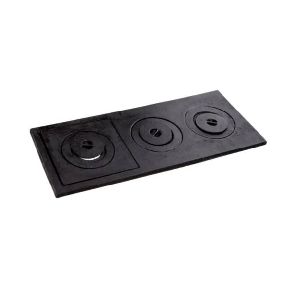 CHAPA FERRO FUNDIDO 73 x 30 PRETO