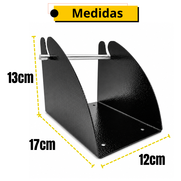 SUPORTE ETIQUETA PRETO MEDIO 11x15x18