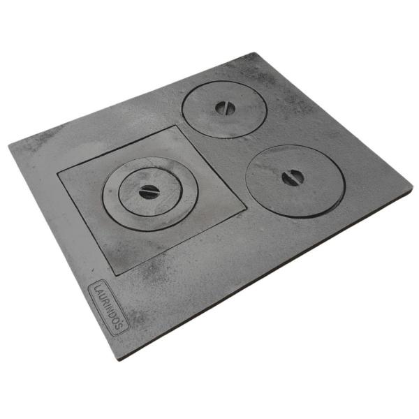 CHAPA FERRO FUNDIDO 69 x 49 PRETO