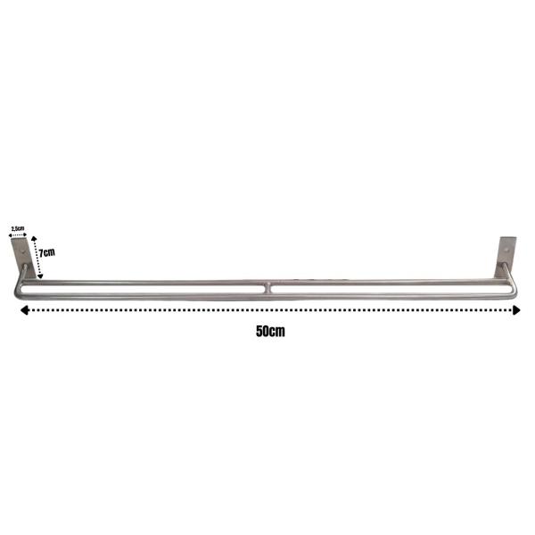 SUPORTE PRADO SUSPENSO 50 CM INOX