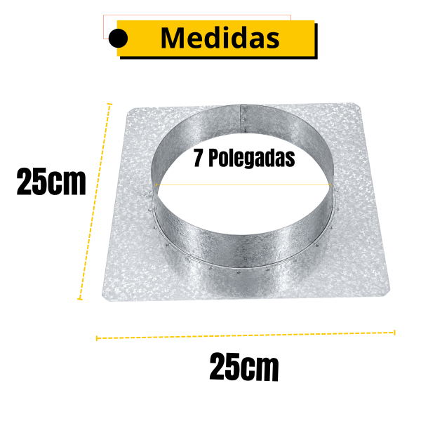 ADAPTADOR GALVANIZADO PARA TUBO 7 25x25