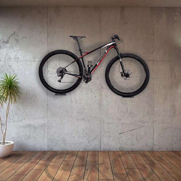 SUPORTE PAREDE BICICLETA INOX INOX BRILHANTE 15x11