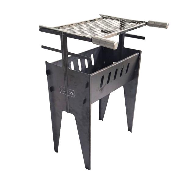 CHURRASQUEIRA DESMONTAVEL ACO CARBONO GRANDE 76cm