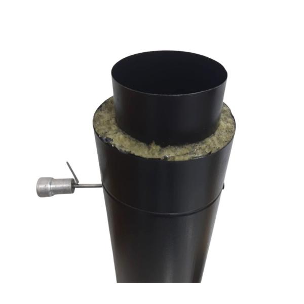 REGISTRO DAMPER PRETO REVESTIDO COM LA ROCHA 5/7 5/7