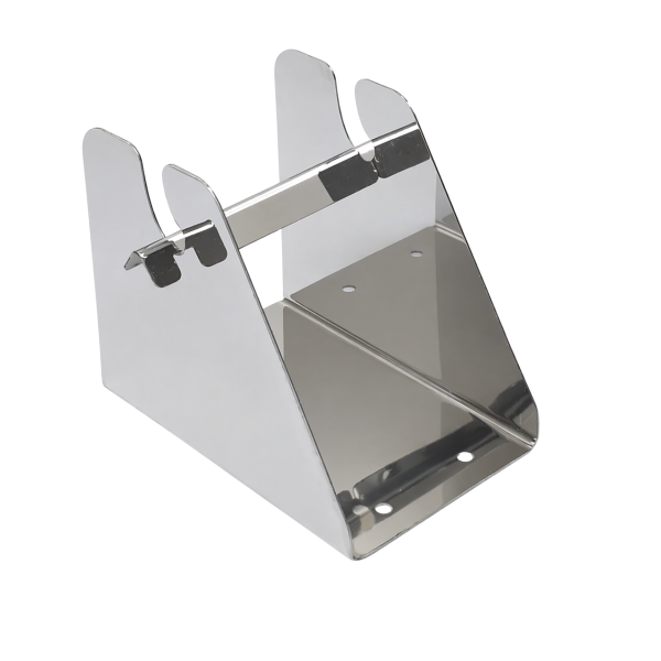 SUPORTE ETIQUETA INOX PEQUENO 6x8x10