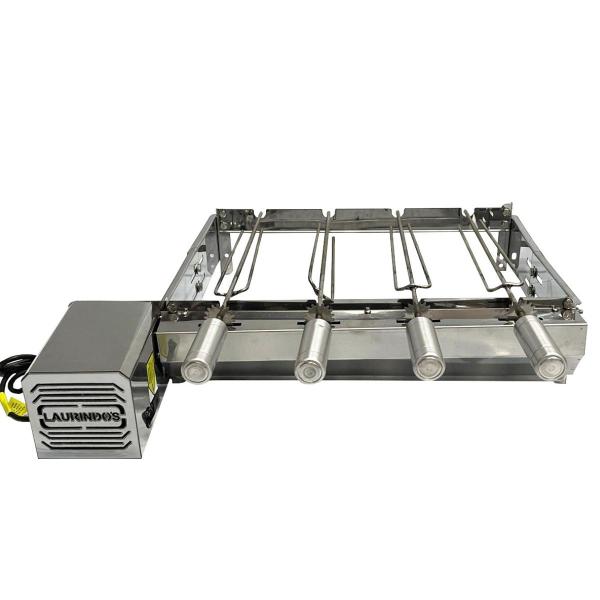 GIRATORIO BAIXO 4 ESPETO CURTO ESQUERDO INOX C