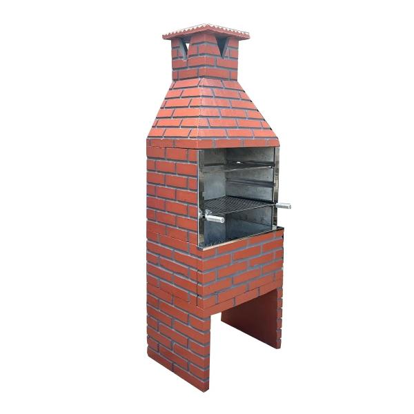 CHURRASQUEIRA TIJOLINHO RUSTICA 720 VERMELHA CERAMICA 740