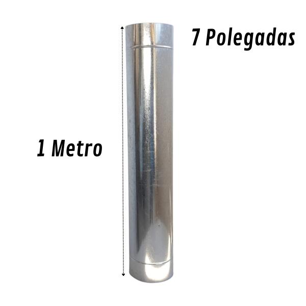 TUBO GALVANIZADO 1 METRO 7 7