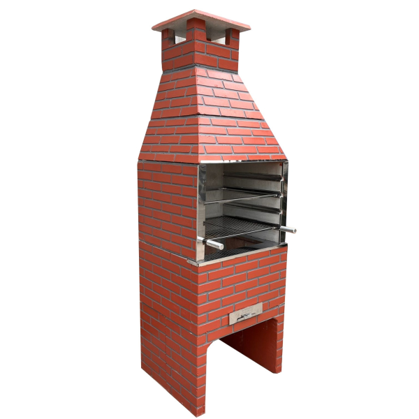 CHURRASQUEIRA TIJOLINHO 840 GAUCHA VERMELHA CERAMICA VERMELHO CERÃMICA