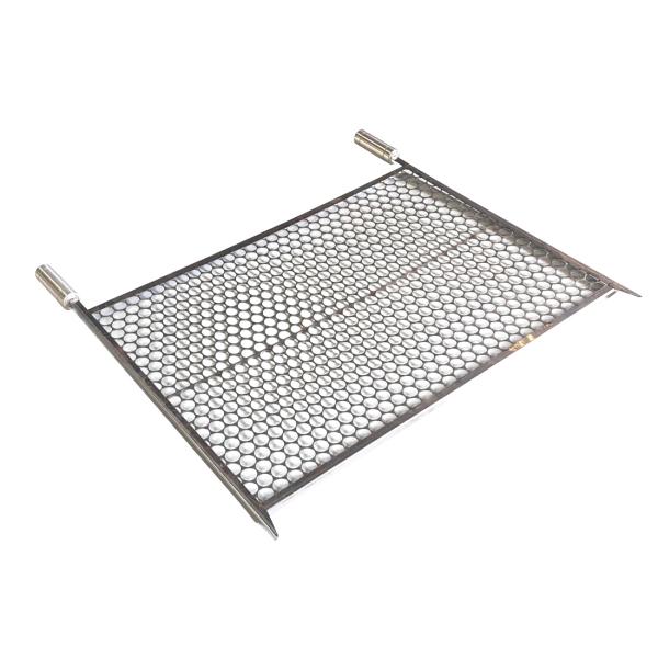 GRELHA MOEDA COM PONTEIRA 70 X 50 INOX 70X50
