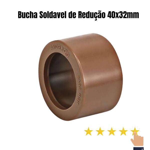 BUCHA DE RED. CURTA DE 40X32MM MARROM 32mm