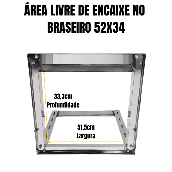 SUPORTE FLUTUANTE 740 INOX