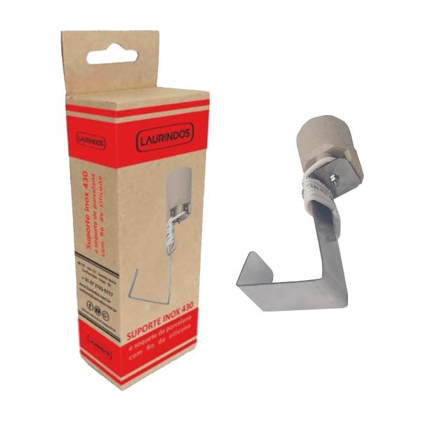 SOQUETE PARA LAMPADA INOX 10x5x15
