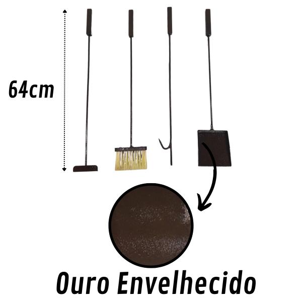 ESPALHADOR DE BRASA OURO ENVELHECIDO 64