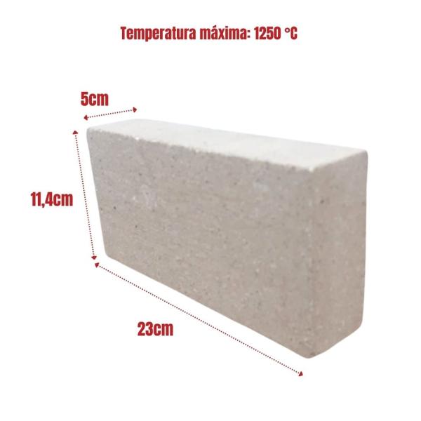 TIJOLO REFRATARIO 51 MM BEGE