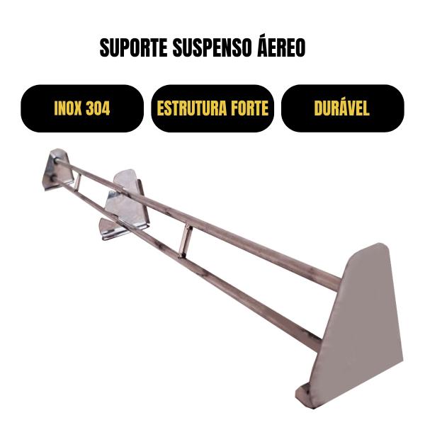SUPORTE PRADO SUSPENSO 100 CM INOX