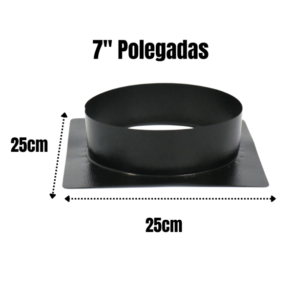ADAPTADOR PRETO PARA TUBO 7 25X25